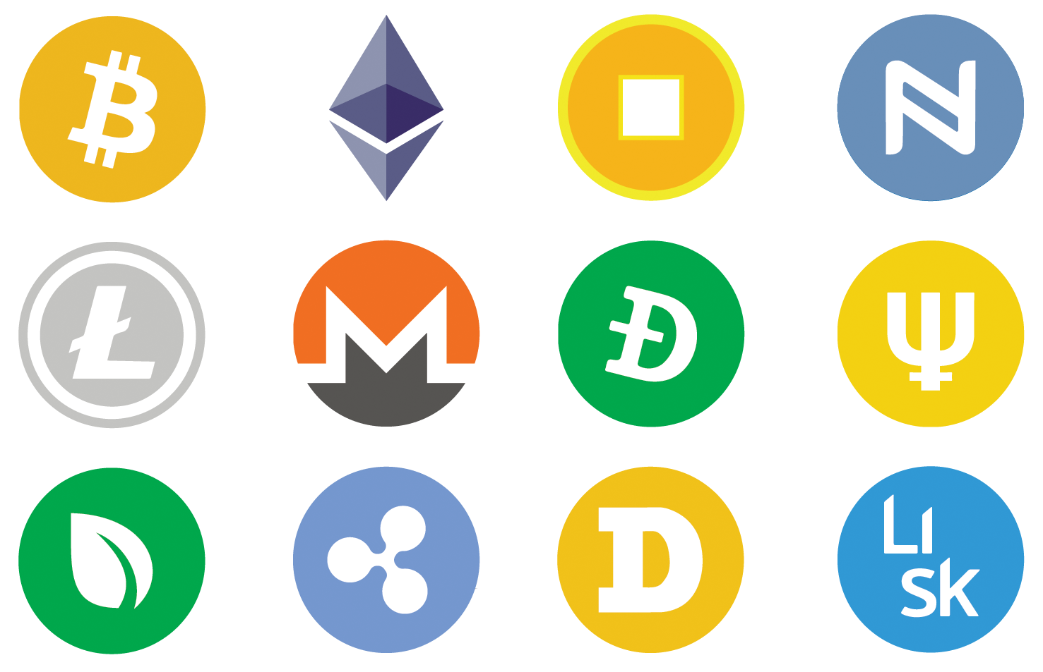 Cryptocurrencies Logos2